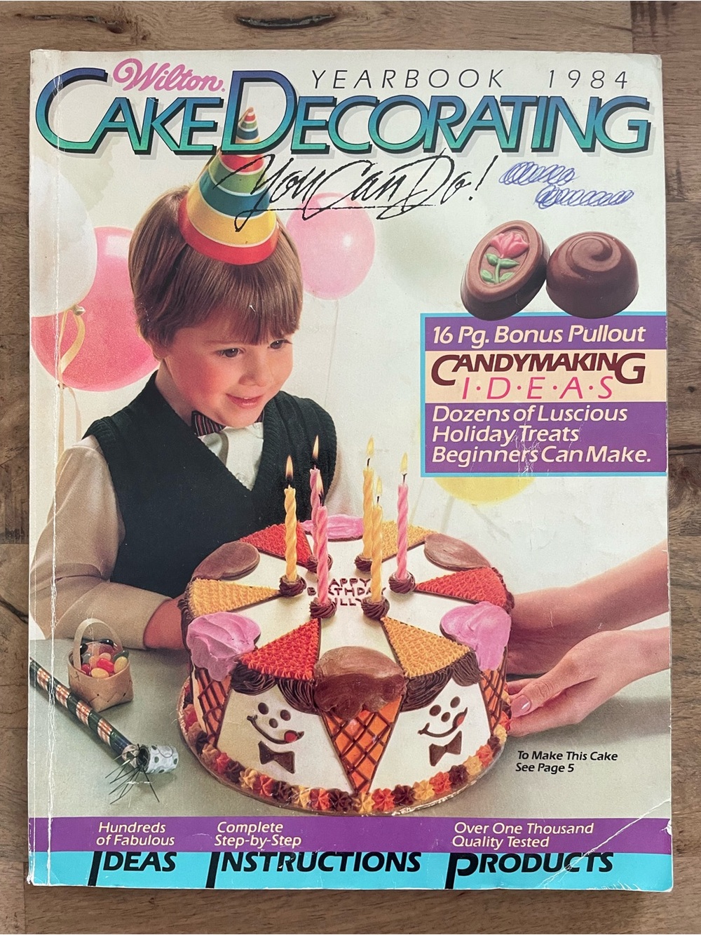 Wilton Cake Decorating Yearbook 1984 Halloween Valentines Kids Candy Making